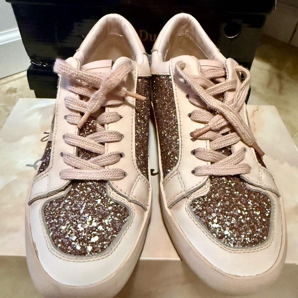 Vintage Havana Pink Glitter Sneakers